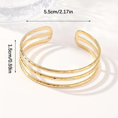 Customizable Stainless Steel Bangle Bracelet
