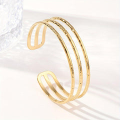 Customizable Stainless Steel Bangle Bracelet