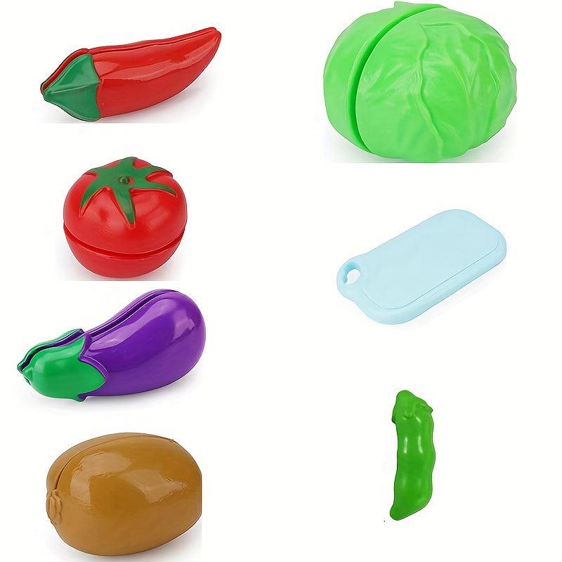 Christmas Play House Toys Fruit Cut And Chopped Music Kitchen Set