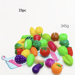Christmas Play House Toys Fruit Cut And Chopped Music Kitchen Set