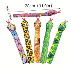 6 Styles Snake Slap Bracelets for Kids Party Favors Boys Girls Gifts