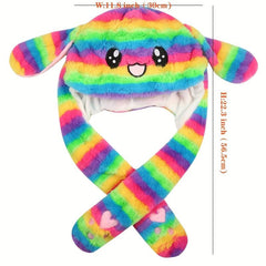 Bunny Hat Rabbit Ears Hat Funny Rabbit Hat With Manual Jumping Rabbit