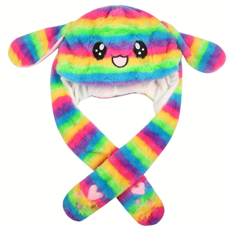 Bunny Hat Rabbit Ears Hat Funny Rabbit Hat With Manual Jumping Rabbit
