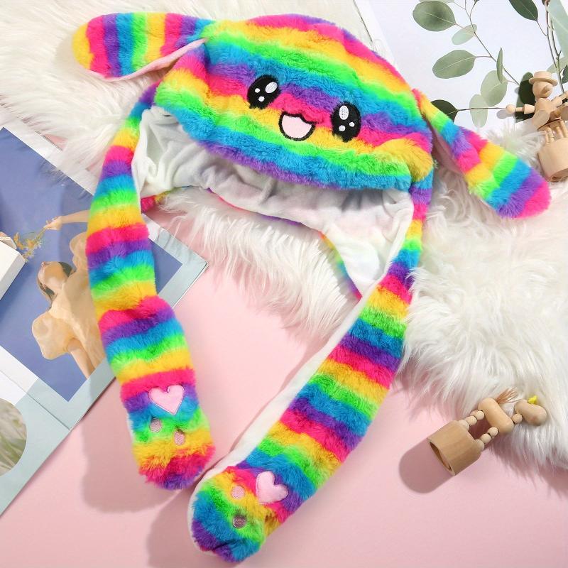 Bunny Hat Rabbit Ears Hat Funny Rabbit Hat With Manual Jumping Rabbit