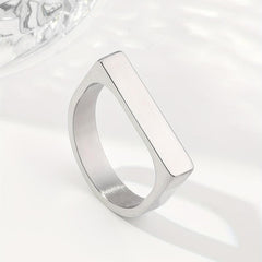 Women's Stainless Steel Closed Horseshoe Ring