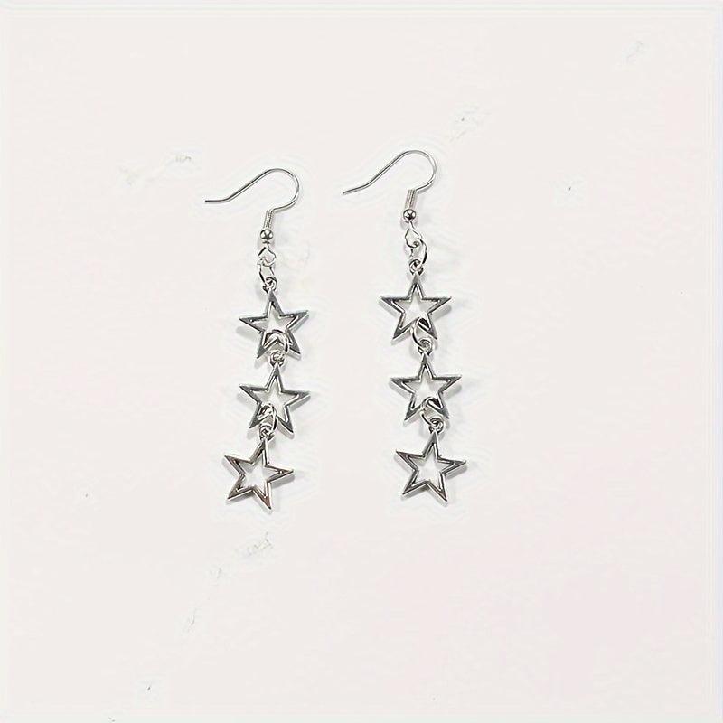 Punk Style Star Earrings Dress Up Accessories For Friends