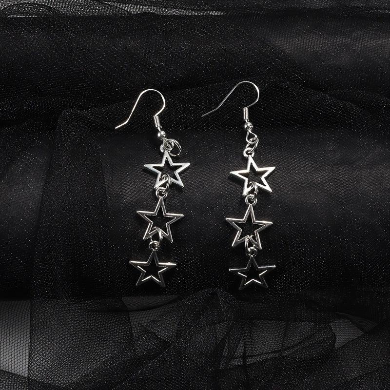 Punk Style Star Earrings Dress Up Accessories For Friends