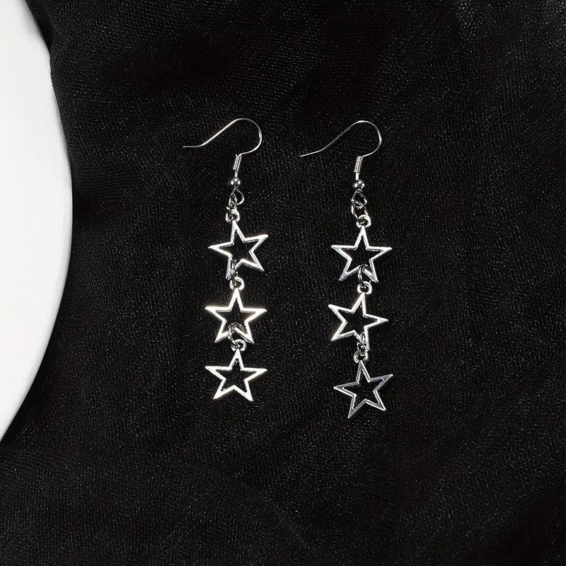 Punk Style Star Earrings Dress Up Accessories For Friends