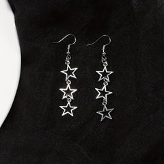Punk Style Star Earrings Dress Up Accessories For Friends