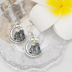 Cute Owl Moon Earrings for Women and Girls - Birthday Christmas Gift
