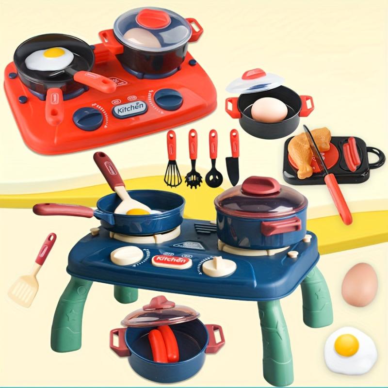 Camping Toy Cooking Set with Light And Sound Great Gift For Kids