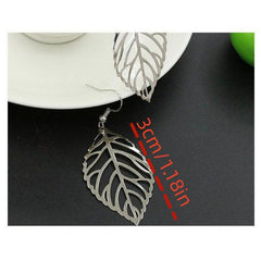 Leaf Pendant Earrings Long Retro Earrings Party Jewelry