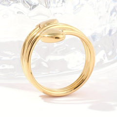Double Love Stainless Steel Ring Combo