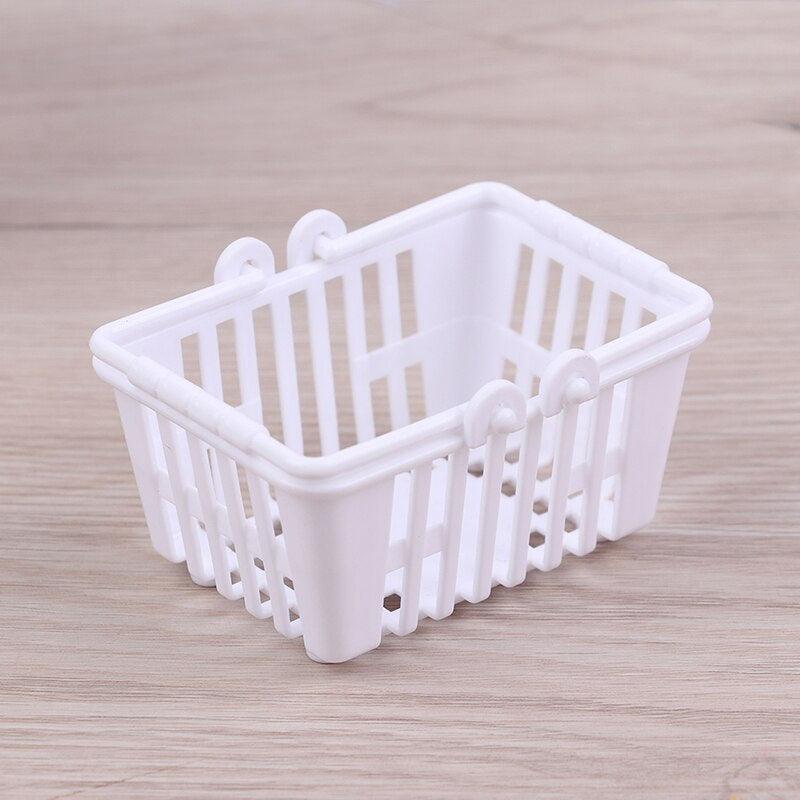 5Pcs Mini Shopping Basket Pretend Play Toys Kids Supermarket Hand Basket Model