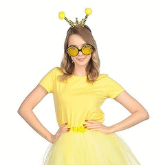 Bee Headband And Glasses Set With Antenna Headband And Sun Glasses
