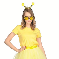 Bee Headband And Glasses Set With Antenna Headband And Sun Glasses