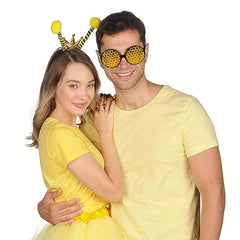 Bee Headband And Glasses Set With Antenna Headband And Sun Glasses