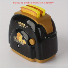Kids Play House Mini Roasted Toast Bread Machine With Light