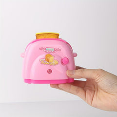Kids Play House Mini Roasted Toast Bread Machine With Light