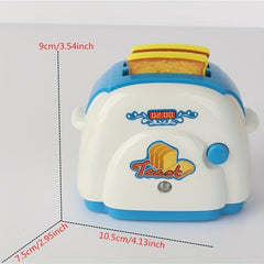 Kids Play House Mini Roasted Toast Bread Machine With Light