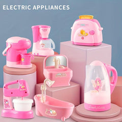 Kids Play House Mini Roasted Toast Bread Machine With Light