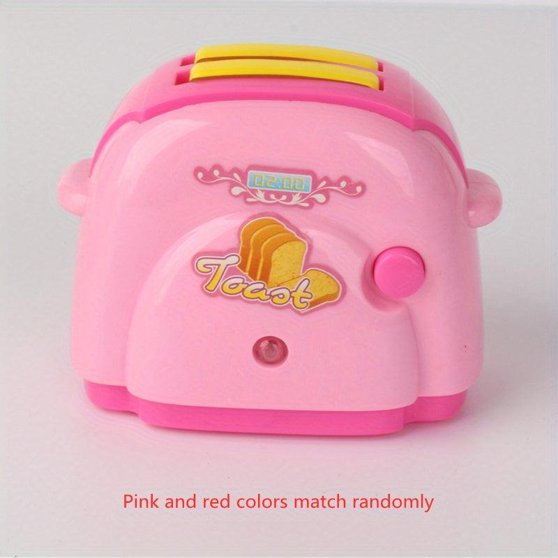 Kids Play House Mini Roasted Toast Bread Machine With Light
