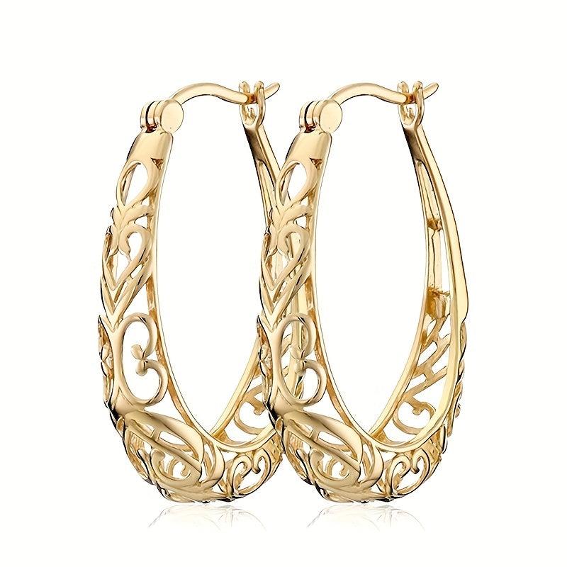 Heart Shaped Silver Hoop Earrings for Women