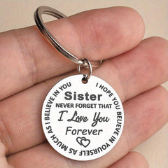 Custom Sister Keychain - Personalized Gift for Sister