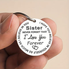 Custom Sister Keychain - Personalized Gift for Sister