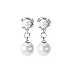 Temperament Lady Pearl Earrings, No Piercing Ear Clips, Cheongsam Wedding