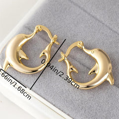 Dolphin Earrings For Women Girls Gift