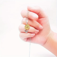 Sunflower Pendant Necklace For Women Party Necklace Christmas
