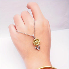 Sunflower Pendant Necklace For Women Party Necklace Christmas