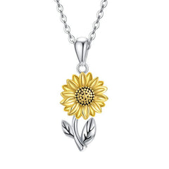 Sunflower Pendant Necklace For Women Party Necklace Christmas