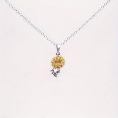 Sunflower Pendant Necklace For Women Party Necklace Christmas