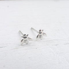 Silvery Plated Bee Little Bee Earrings Gift For Girls