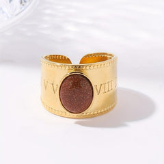 Stainless Steel Open Ring Stylistic W020