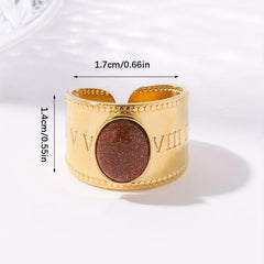 Stainless Steel Open Ring Stylistic W020