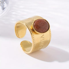 Stainless Steel Open Ring Stylistic W020