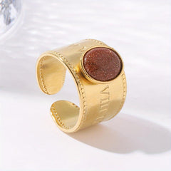 Stainless Steel Open Ring Stylistic W020