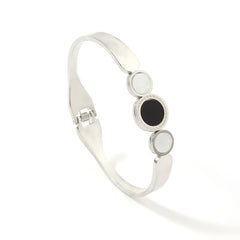 Steel Two Ends Circle Midi Great Wall Pattern Circle Shape Classic Romantic