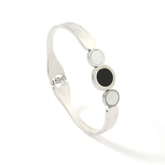 Steel Two Ends Circle Midi Great Wall Pattern Circle Shape Classic Romantic