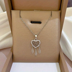 Stainless Steel Dream Catchers Necklace Tassel Pendant Choker Femme