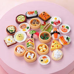 Food Simulation Mini Pizza & Hamburger DIY Sticker Set