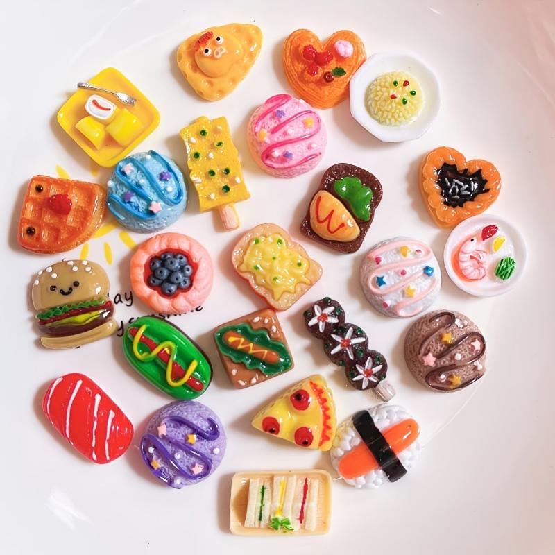 Food Simulation Mini Pizza & Hamburger DIY Sticker Set