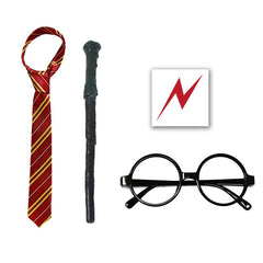 Wizard Costume Set 4pcs Halloween Masquerade Party Costume Cosplay Accessories