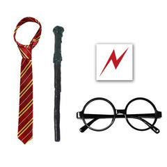 Wizard Costume Set 4pcs Halloween Masquerade Party Costume Cosplay Accessories