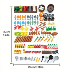 Food Building Blocks City Accessories - Classic DIY Bricks