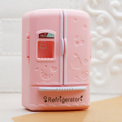 1PC Mini Double Open Door Refrigerator Doll House 1 12 Kitchen Model