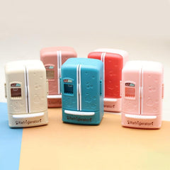 1PC Mini Double Open Door Refrigerator Doll House 1 12 Kitchen Model